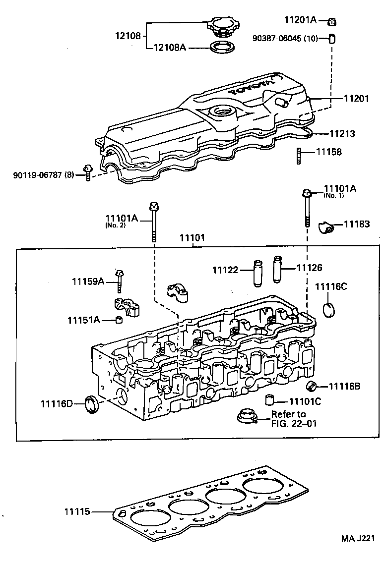 11101-54131 HEAD SUB-ASSY, CYLINDER product image