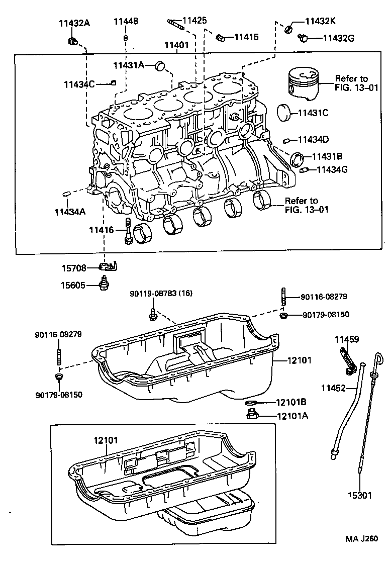 12101-35040 PAN SUB-ASSY, OIL product image