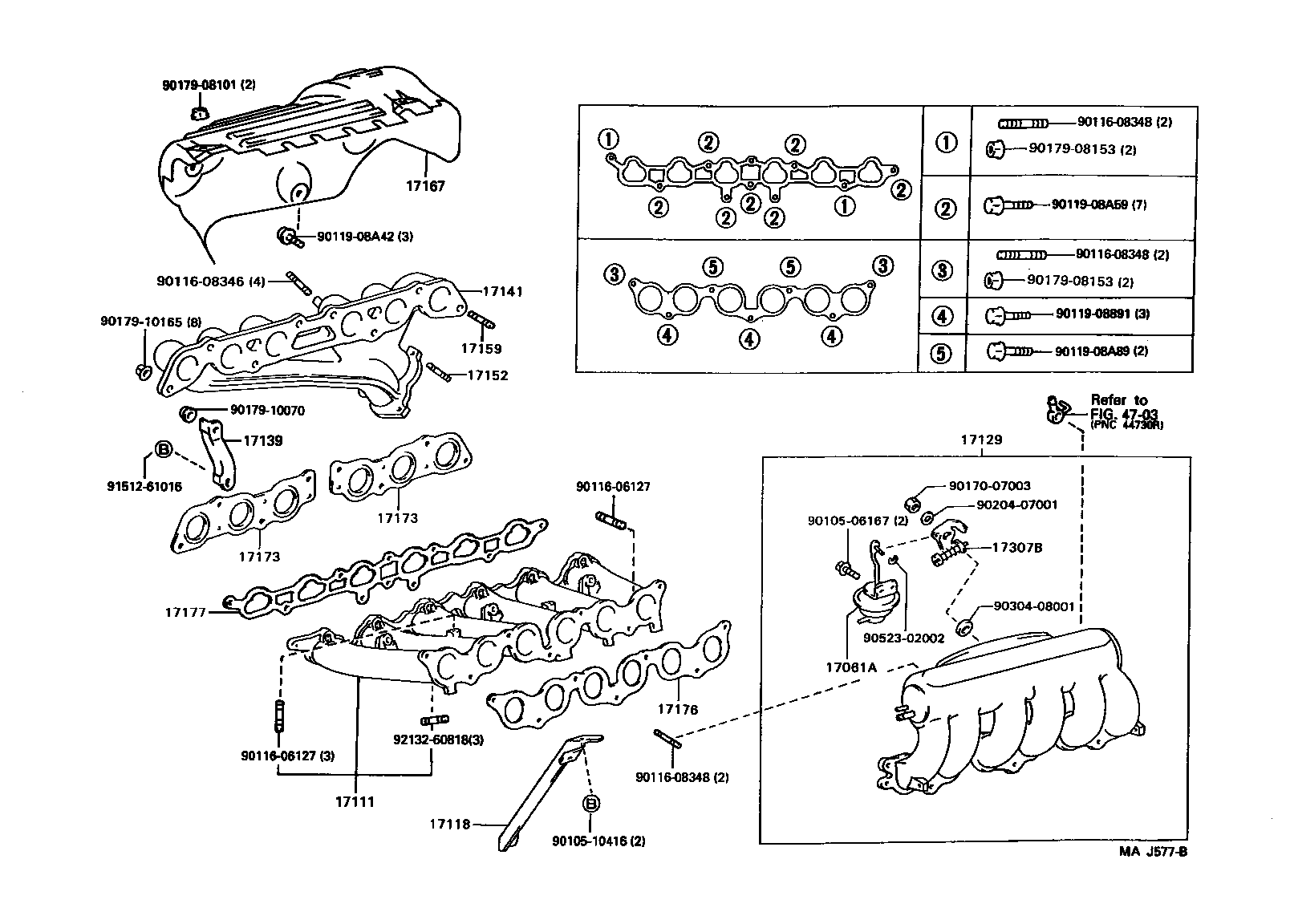 17111-46100 MANIFOLD, INTAKE product image