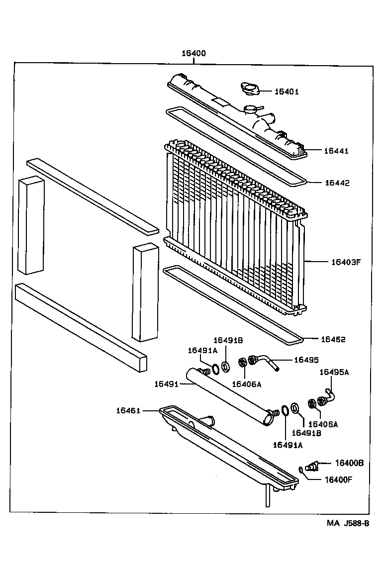 16405-70090 CAP SUB-ASSY, RESERVE TANK product image
