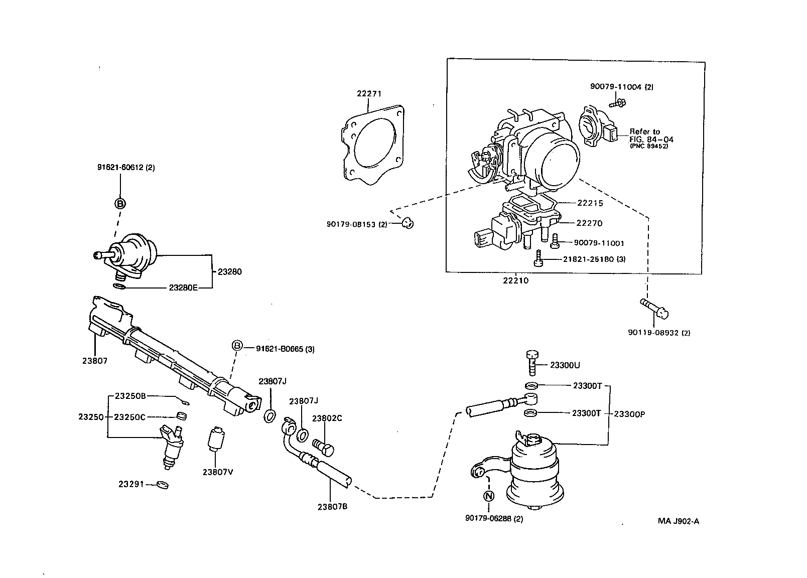 23280-74151 REGULATOR ASSY, FUEL PRESSURE product image