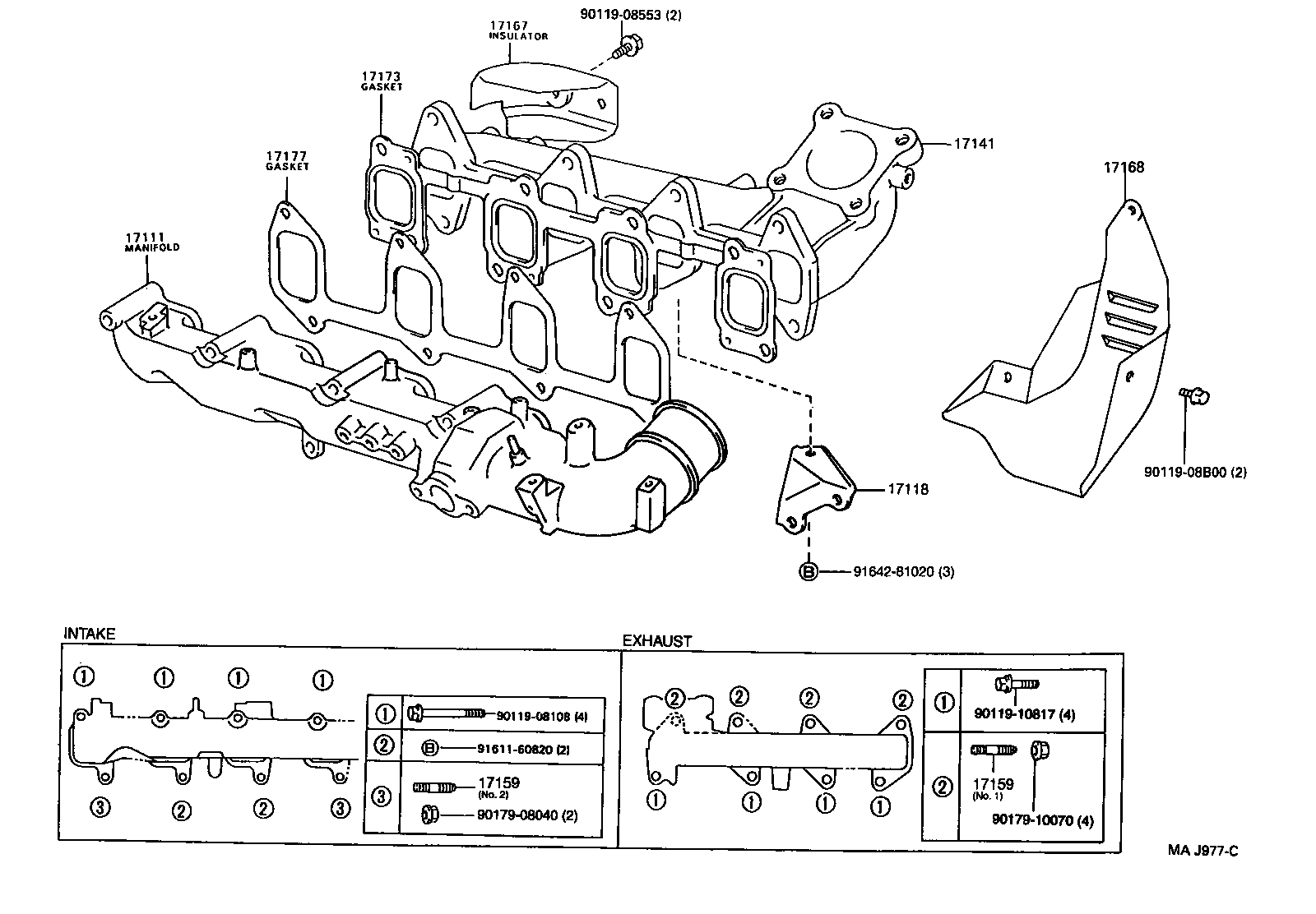 17101-02060 MANIFOLD, INTAKE product image