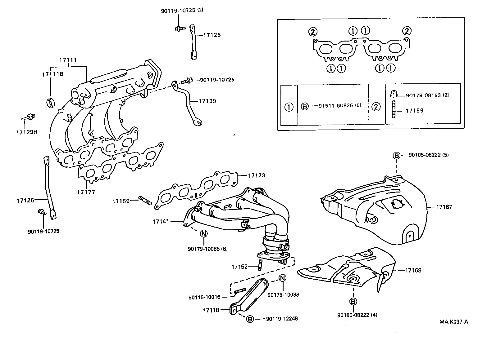 17101-02060 MANIFOLD, INTAKE product image
