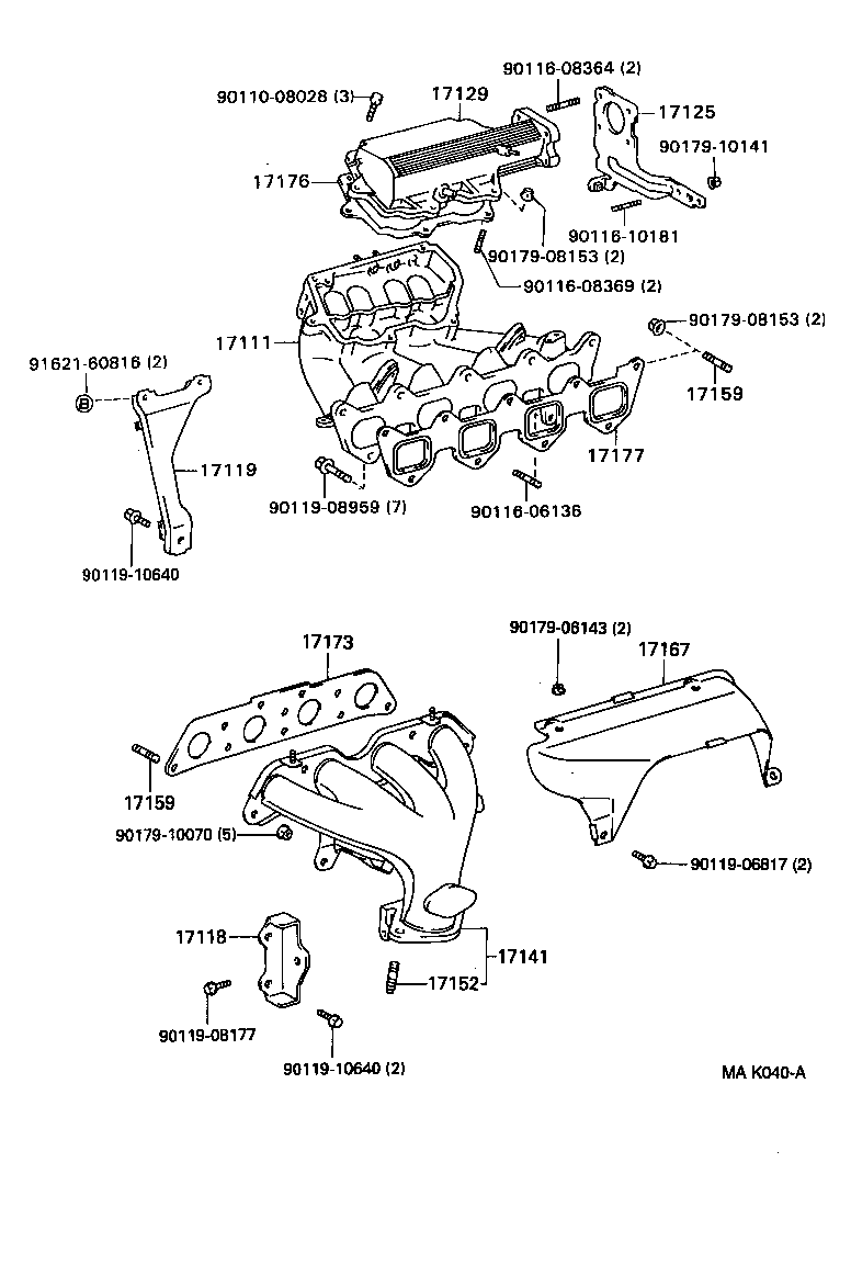 17101-02060 MANIFOLD, INTAKE product image