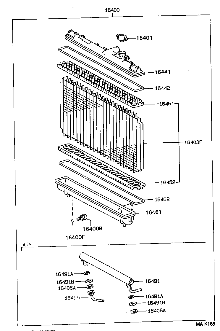 16533-11080 SUPPORT, RADIATOR, UPPER product image