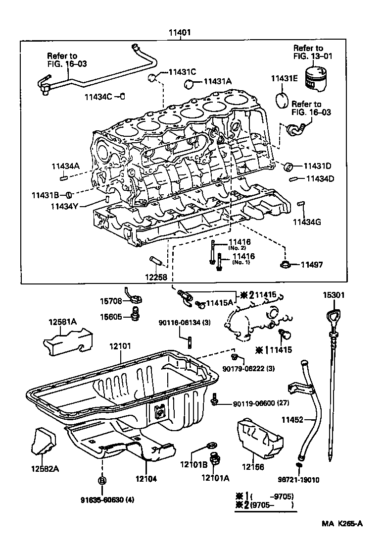 11401-19895 BLOCK SUB-ASSY, CYLINDER product image