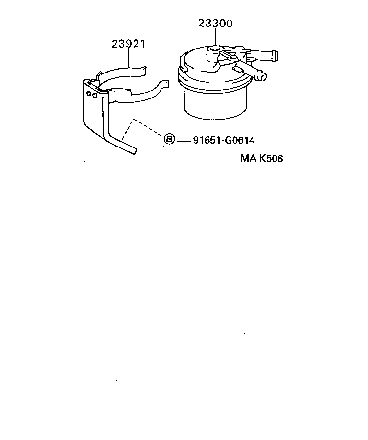 23301-54520 CAP ASSY, FUEL FILTER product image