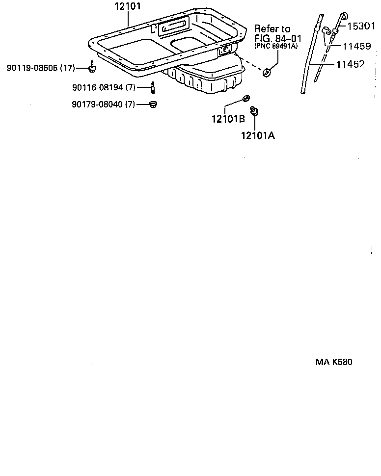 11409-75080 GUIDE, OIL LEVEL GAGE product image