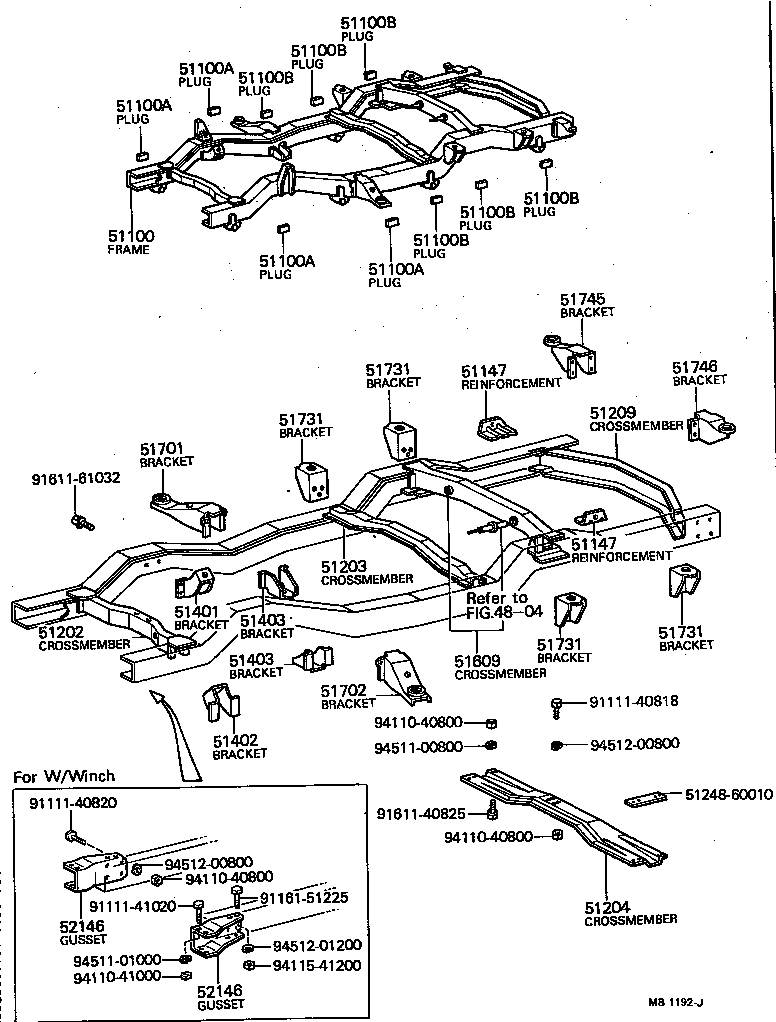 51001-60243 FRAME ASSY product image