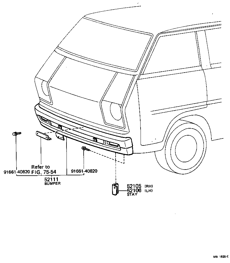 52142-27010 STAY SUB-ASSY, FRONT BUMPER, LH product image