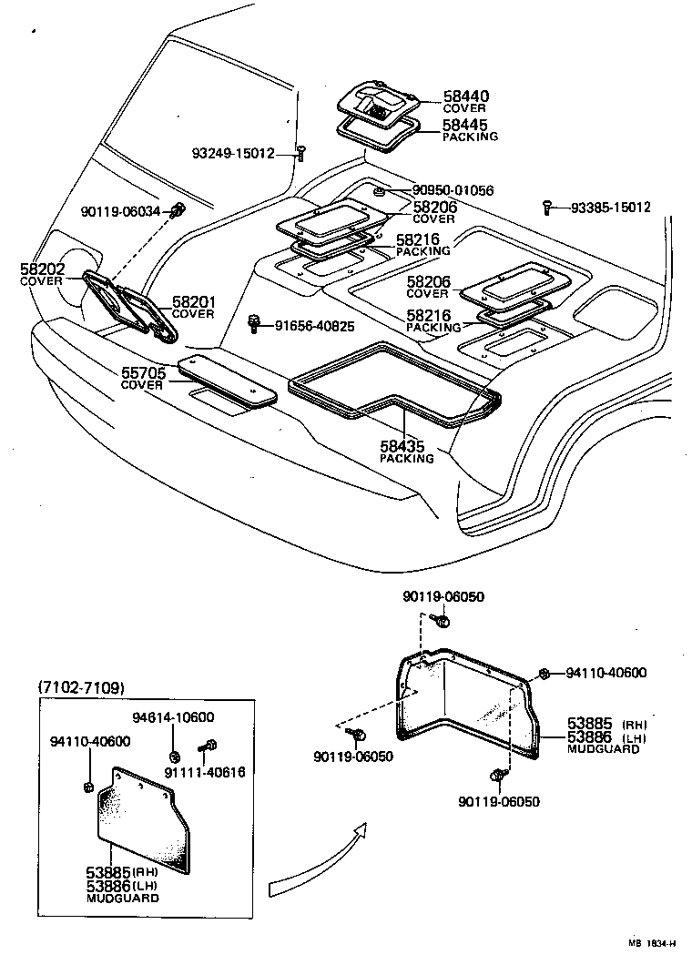 57102-95700 MEMBER SUB-ASSY, FRONT SIDE, LH product image