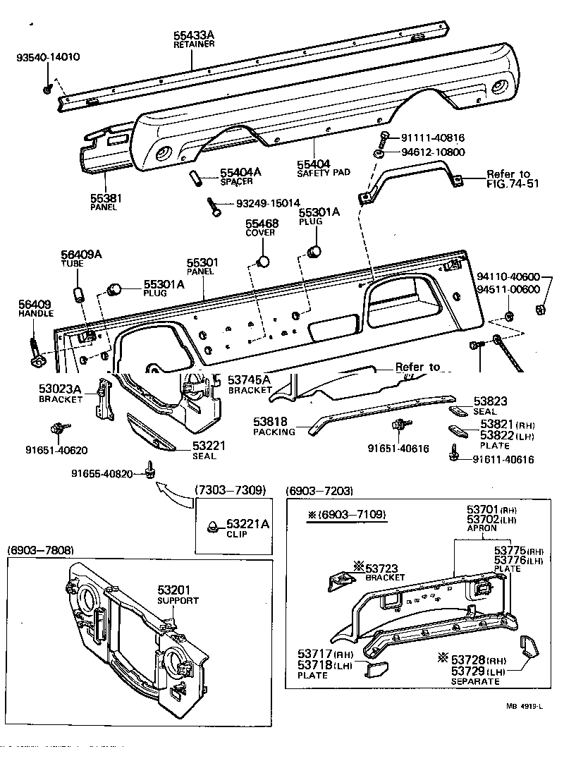 55301-60052 PANEL SUB-ASSY, INSTRUMENT product image