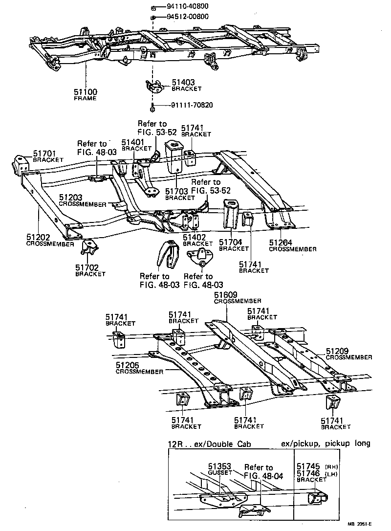 51403-25030 BRACKET SUB-ASSY, ENGINE REAR MOUNTING product image