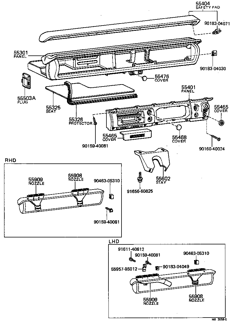 55300-95020 PANEL SUB-ASSY, INSTRUMENT product image