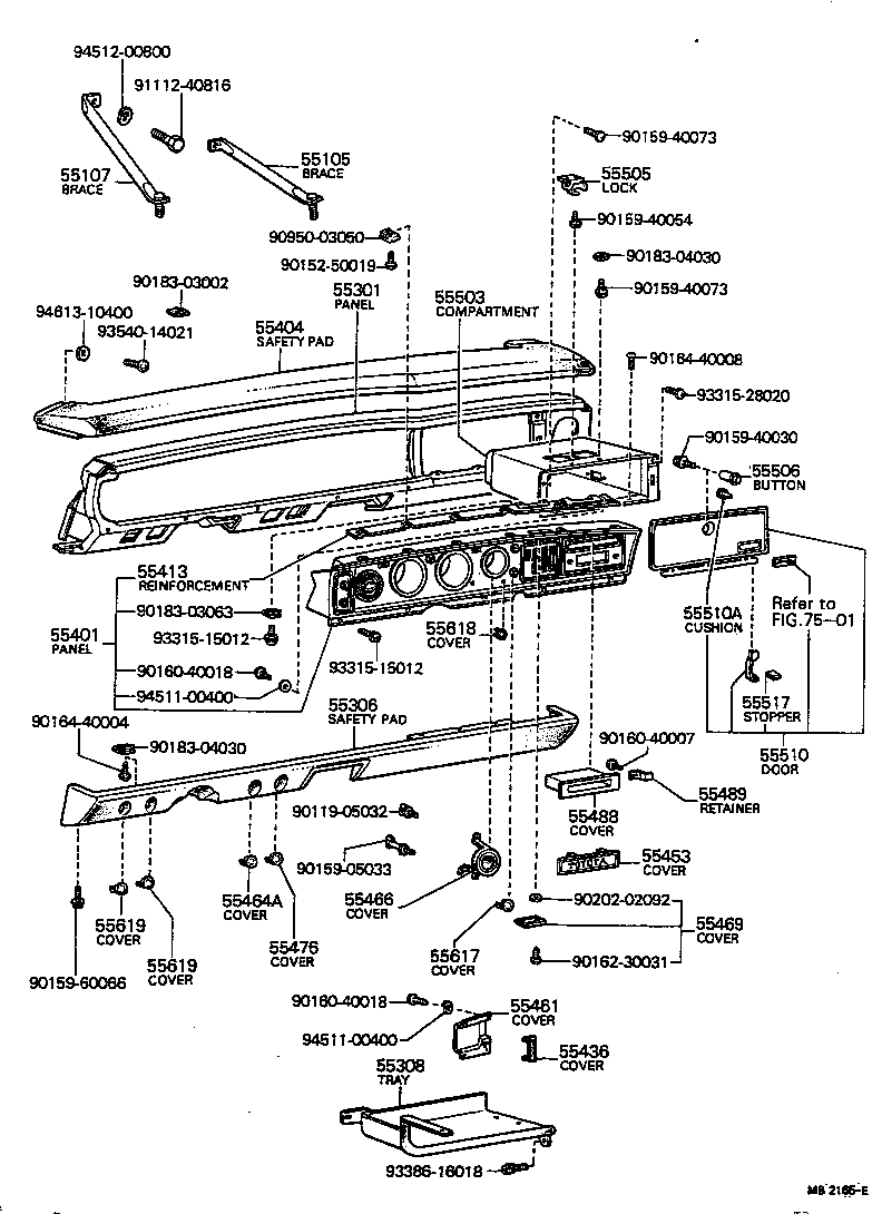 55401-14906 PANEL SUB-ASSY, INSTRUMENT CLUSTER FINISH product image
