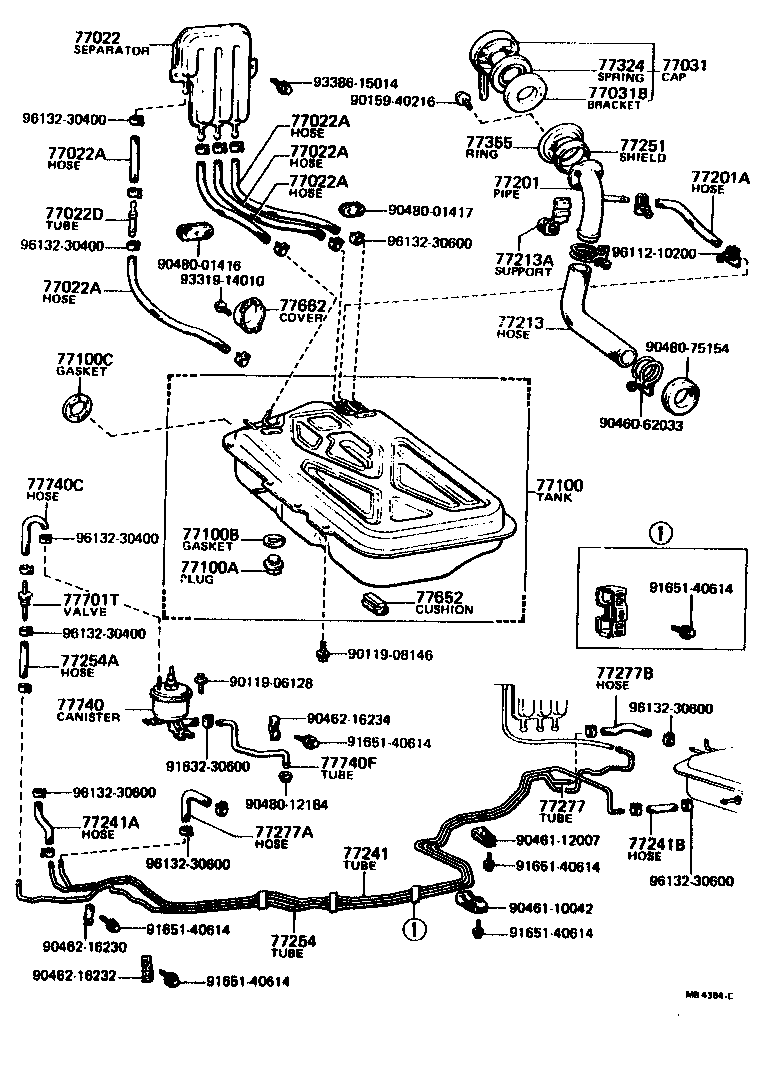 77100-12909 TANK ASSY, FUEL product image