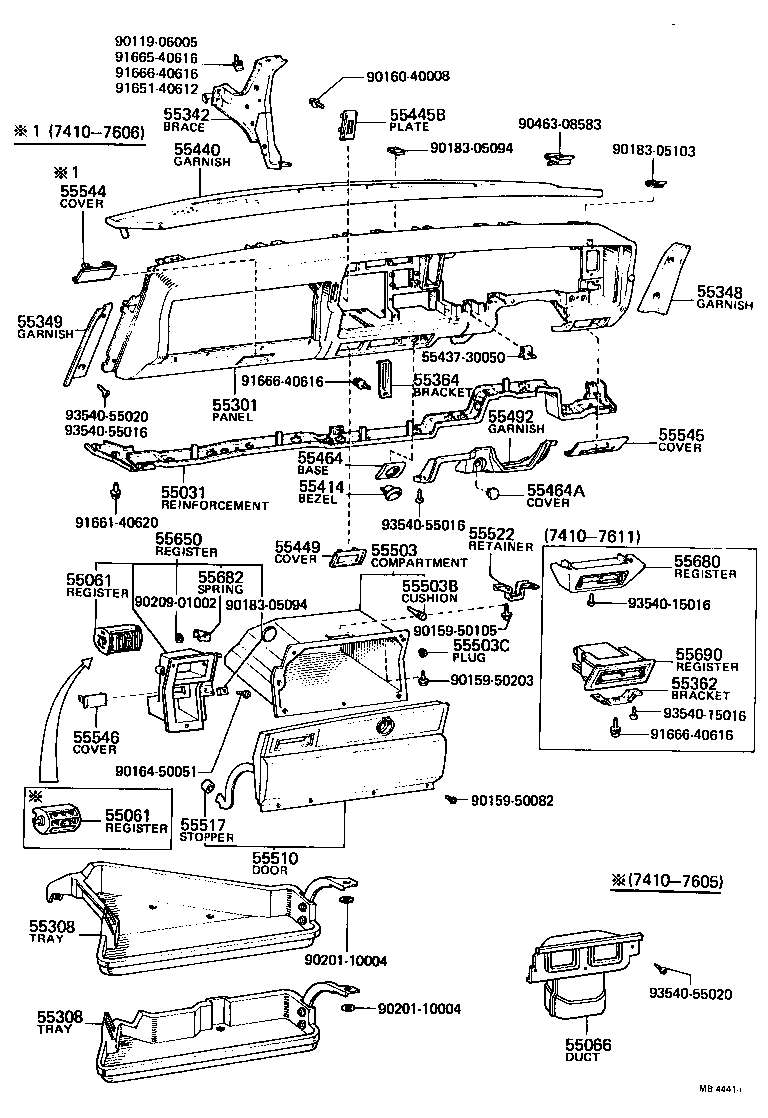 55404-30280 PANEL SUB-ASSY, INSTRUMENT CLUSTER FINISH product image