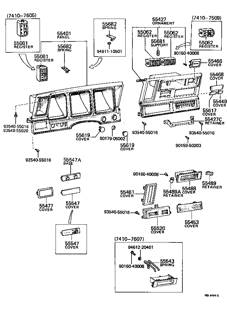 55404-30280 PANEL SUB-ASSY, INSTRUMENT CLUSTER FINISH product image