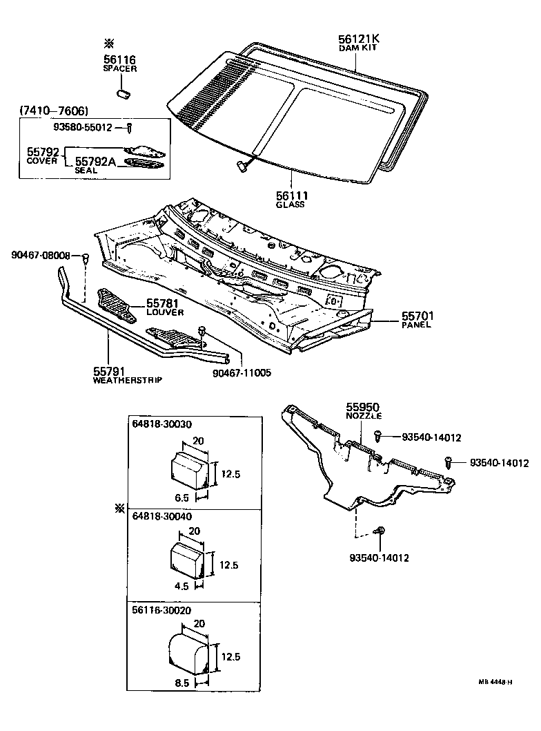 55700-30160 PANEL SUB-ASSY, COWL product image