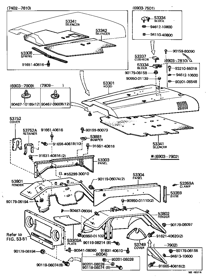 53820-90071 FENDER SUB-ASSY, FRONT LH product image