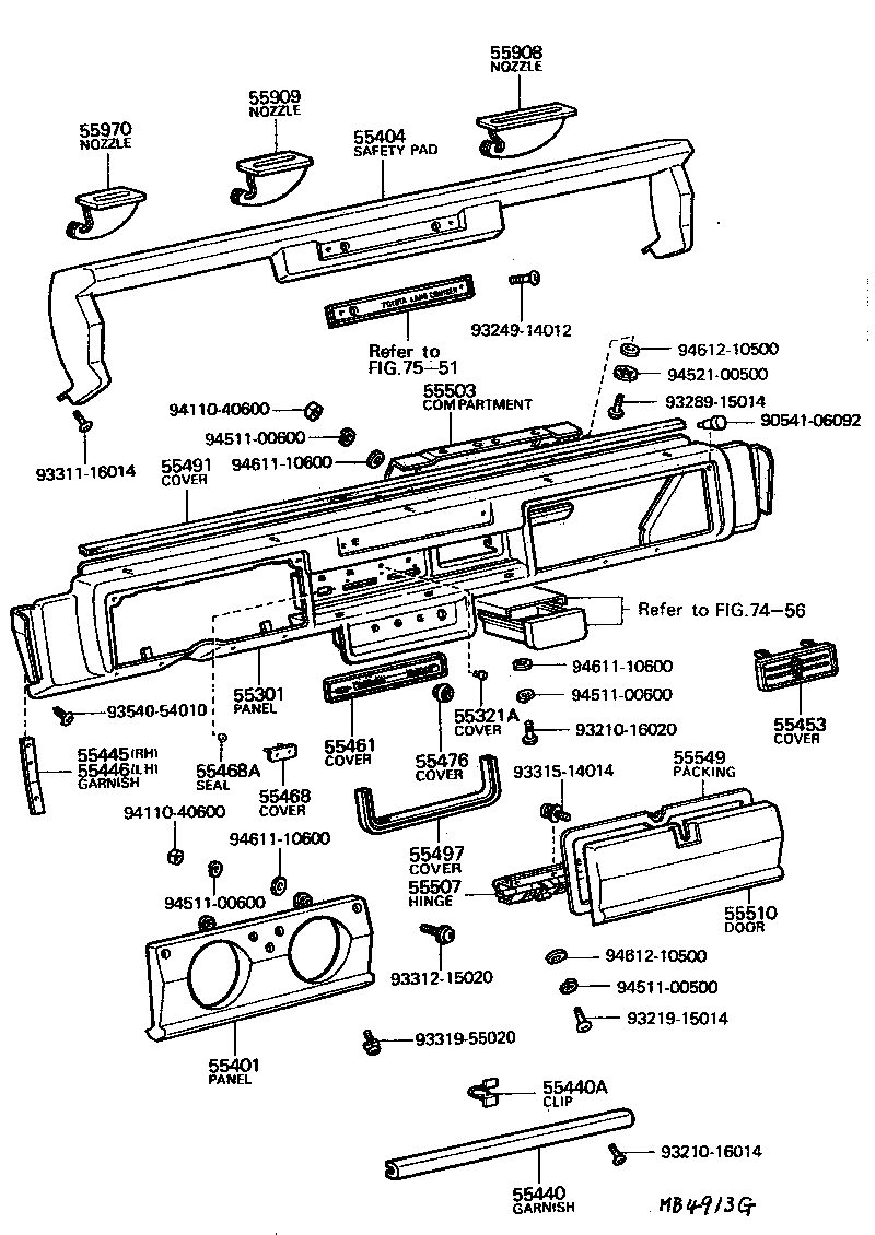 55301-60102 PANEL SUB-ASSY, INSTRUMENT product image