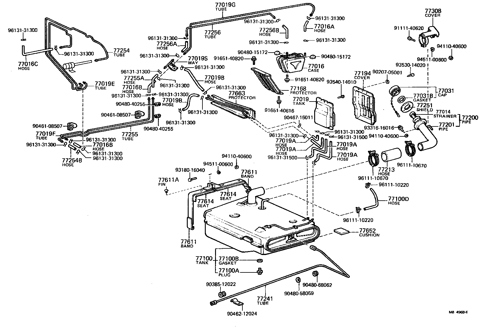 77100-90358 TANK ASSY, FUEL product image
