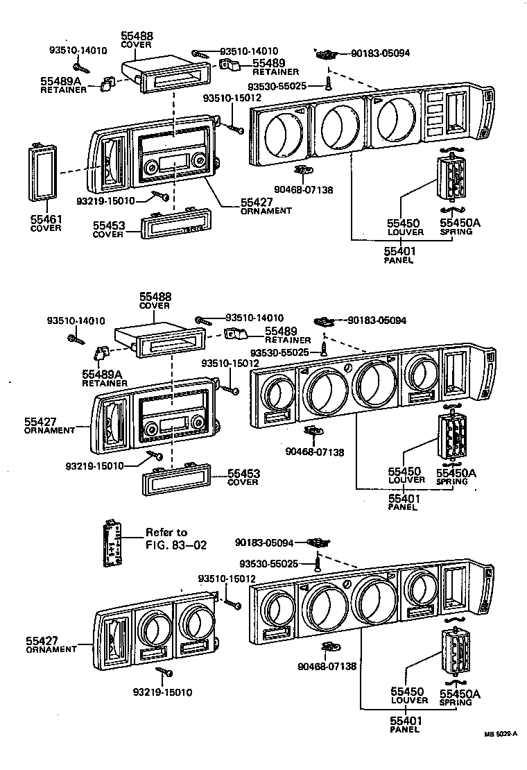 55040-20131 PANEL SUB-ASSY, INSTRUMENT CLUSTER FINISH product image