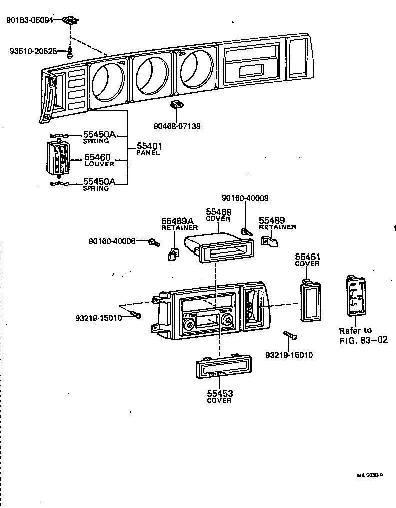 55040-20131 PANEL SUB-ASSY, INSTRUMENT CLUSTER FINISH product image