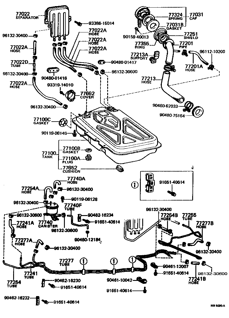 77100-12909 TANK ASSY, FUEL product image