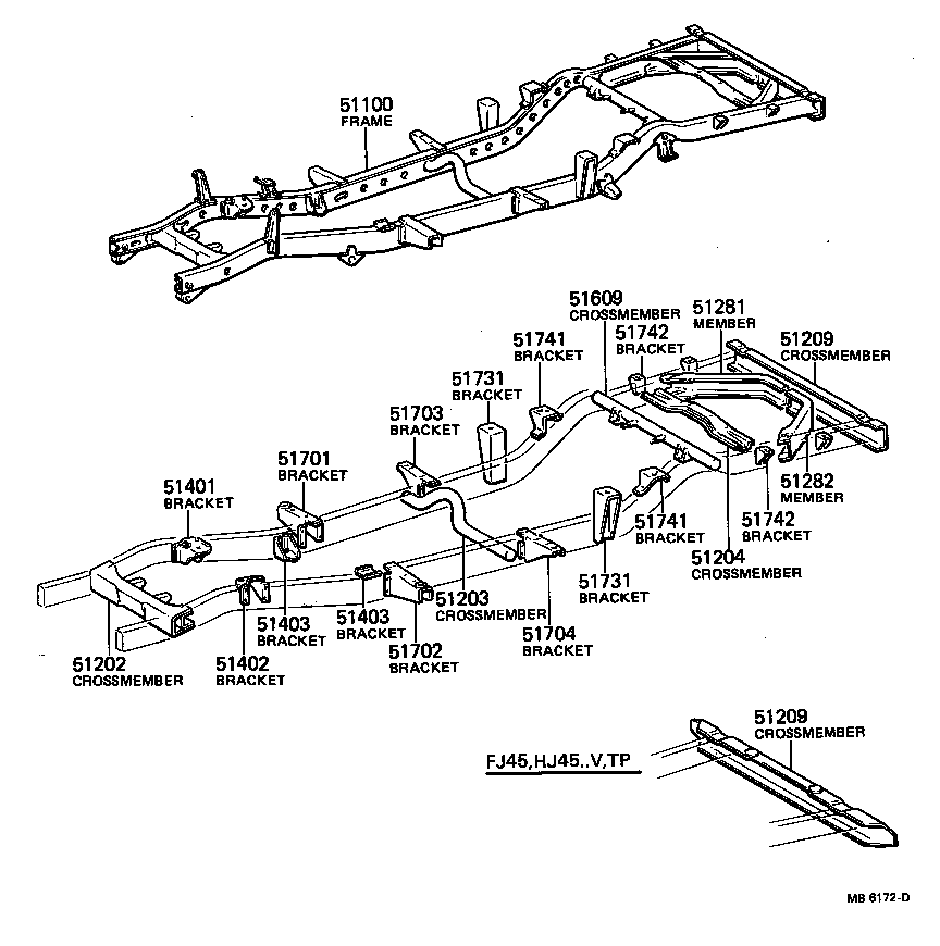 51001-60243 FRAME ASSY product image