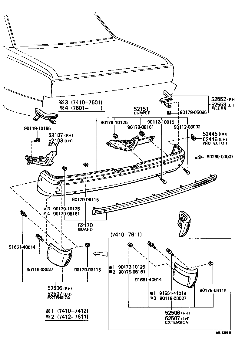 52014-30080 STAY SUB-ASSY, REAR BUMPER, LH product image