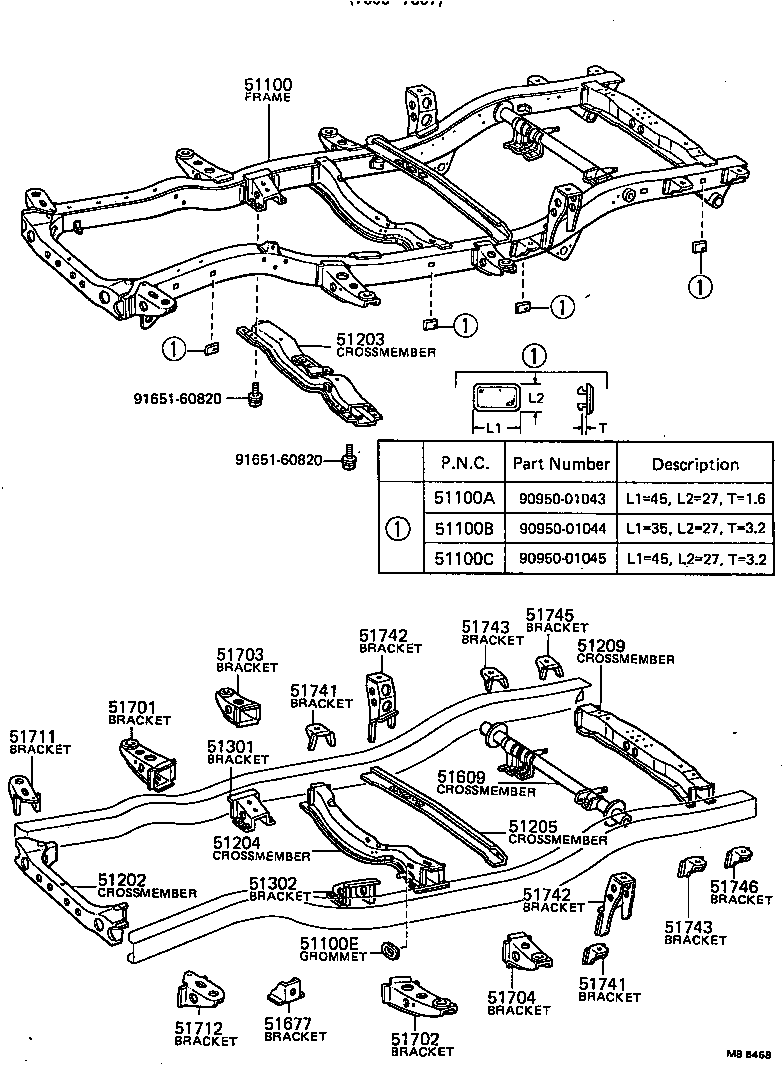 51001-35470 FRAME ASSY product image