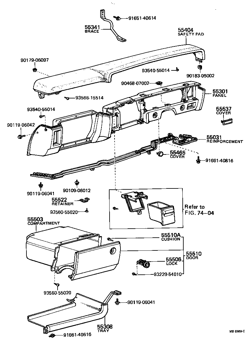 55404-12340 PANEL SUB-ASSY, INSTRUMENT CLUSTER FINISH product image