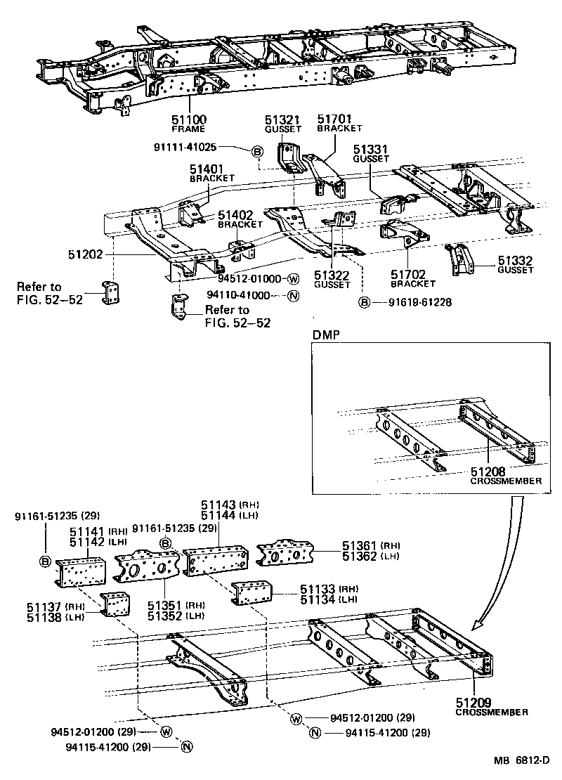 51001-55021 FRAME ASSY product image