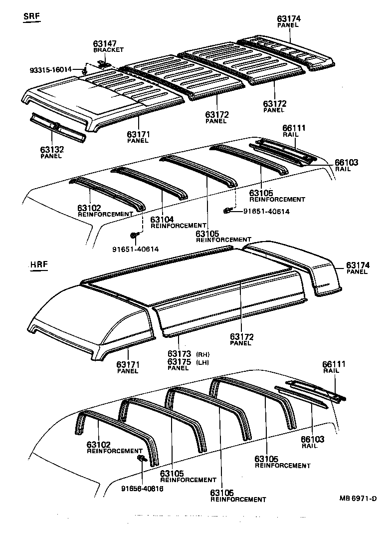 63132-95413 PANEL, WINDSHIELD HEADER, INNER product image