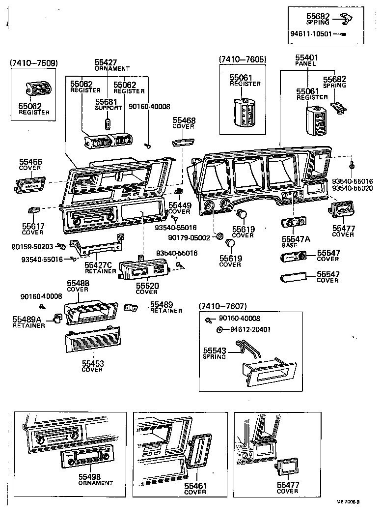 55404-30280 PANEL SUB-ASSY, INSTRUMENT CLUSTER FINISH product image