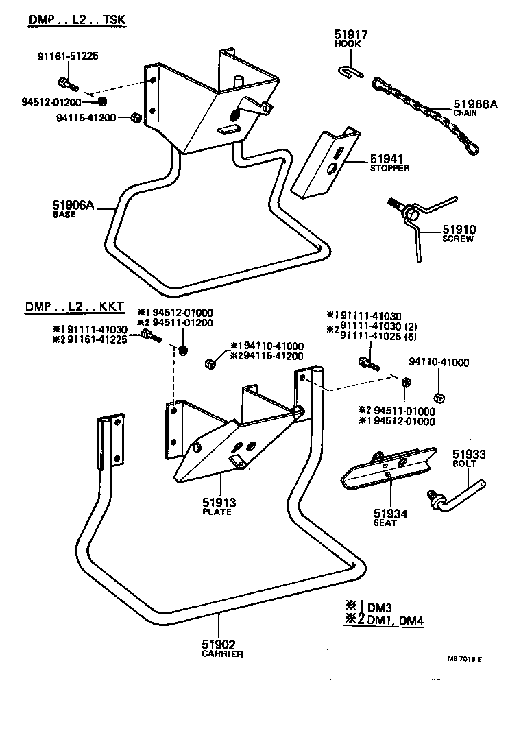 51938-96304 BRACKET, SPARE WHEEL CARRIER product image