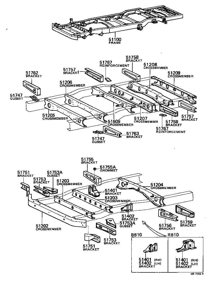 51001-3B130 FRAME ASSY product image