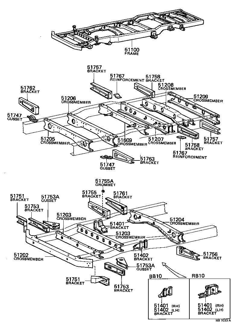 51001-3B130 FRAME ASSY product image