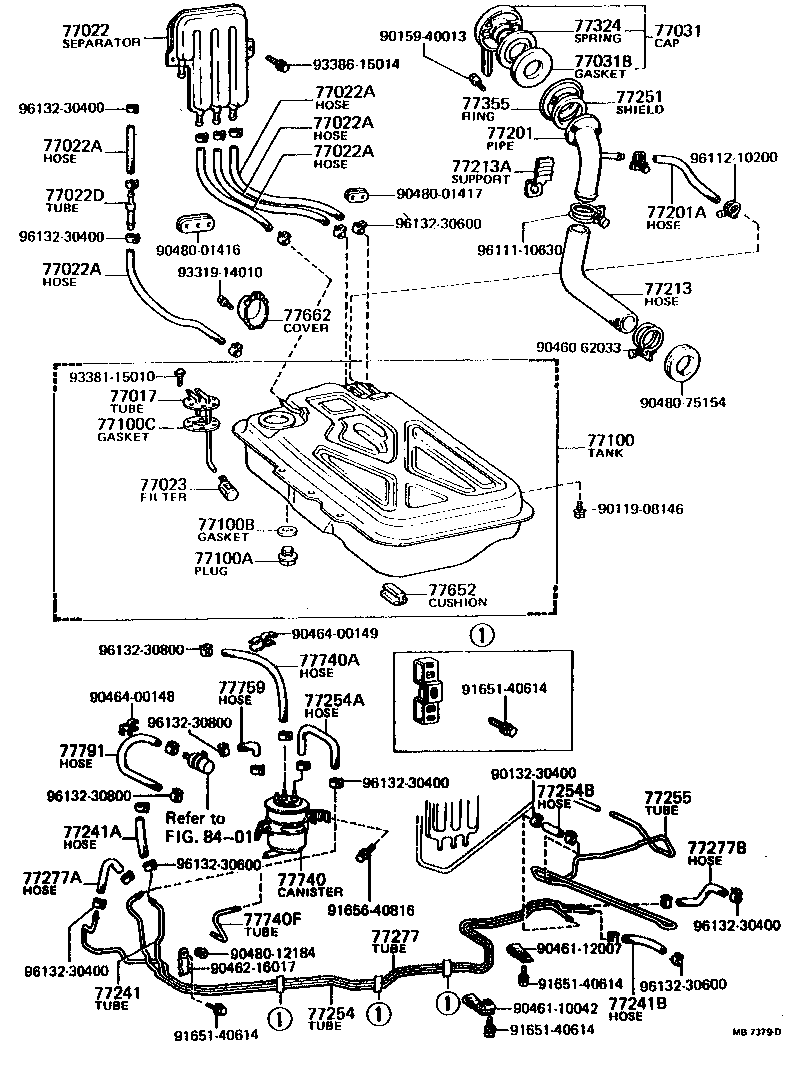 77100-12909 TANK ASSY, FUEL product image