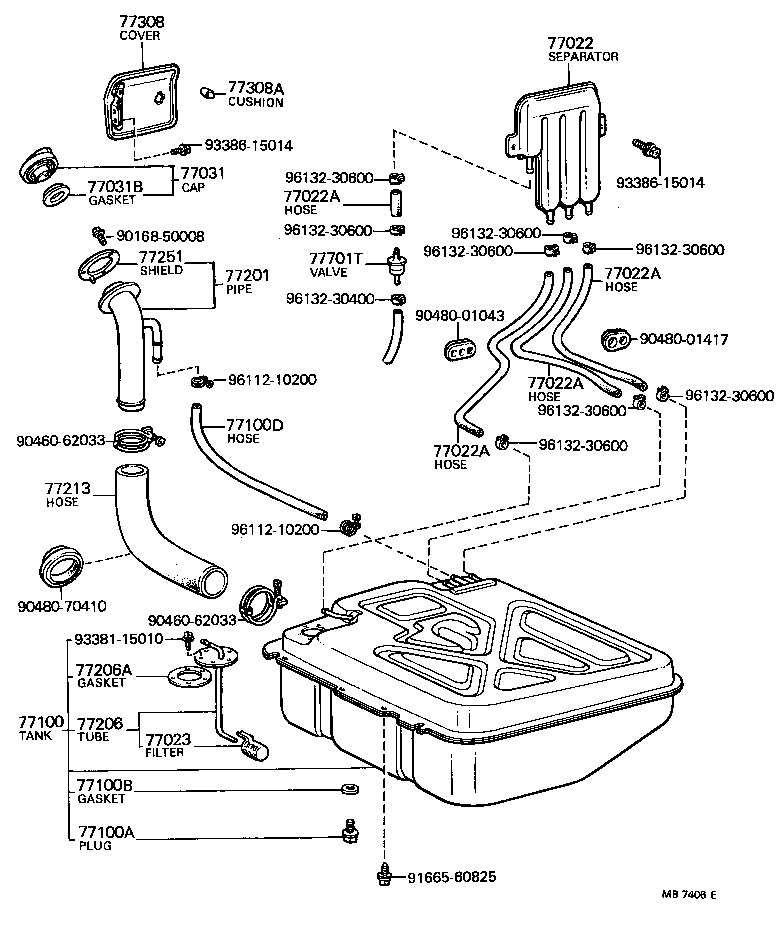 77101-15040 TANK ASSY, FUEL product image