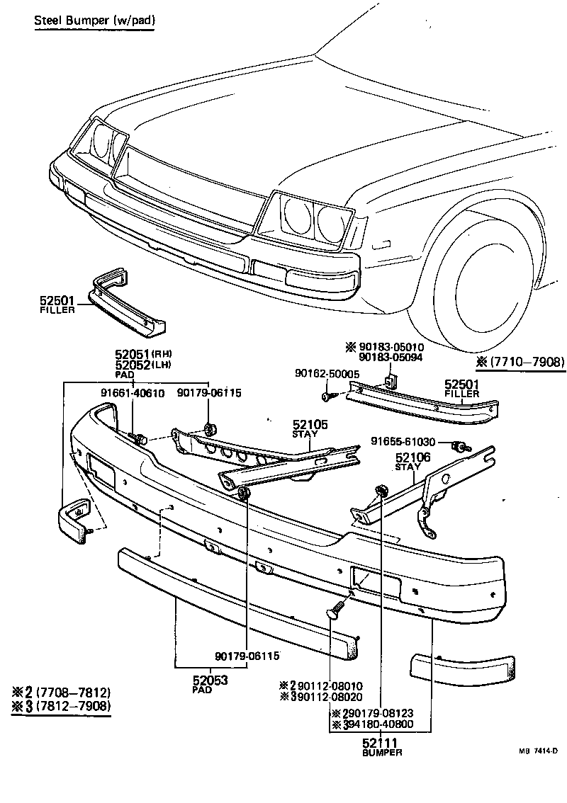 52102-19205 EXTENSION, FRONT BUMPER, RH product image