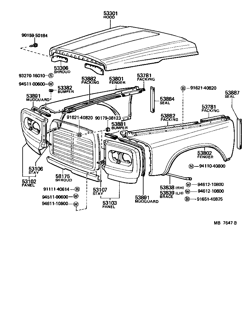53802-95211 FENDER SUB-ASSY, FRONT LH product image