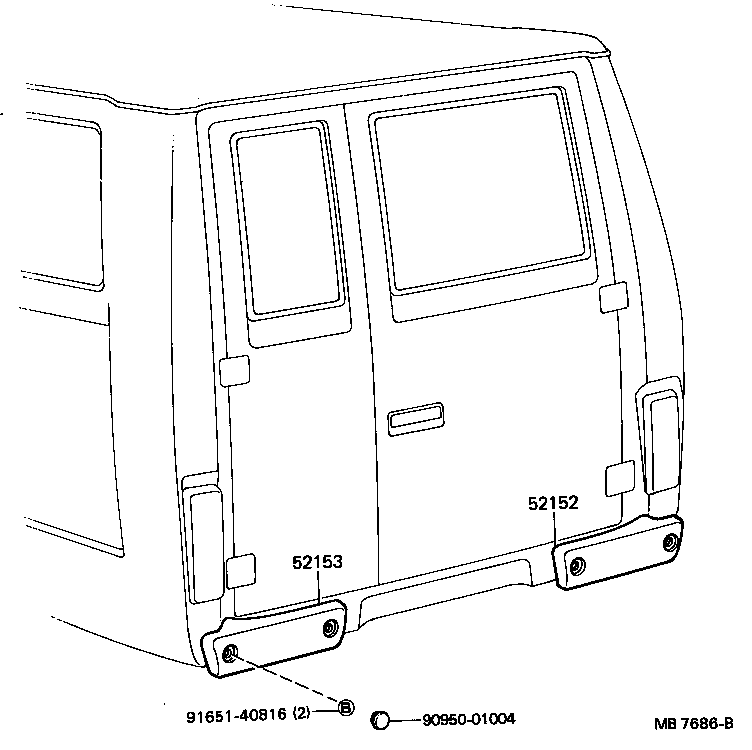 52707-93100 STAY SUB-ASSY, REAR BUMPER, LH product image