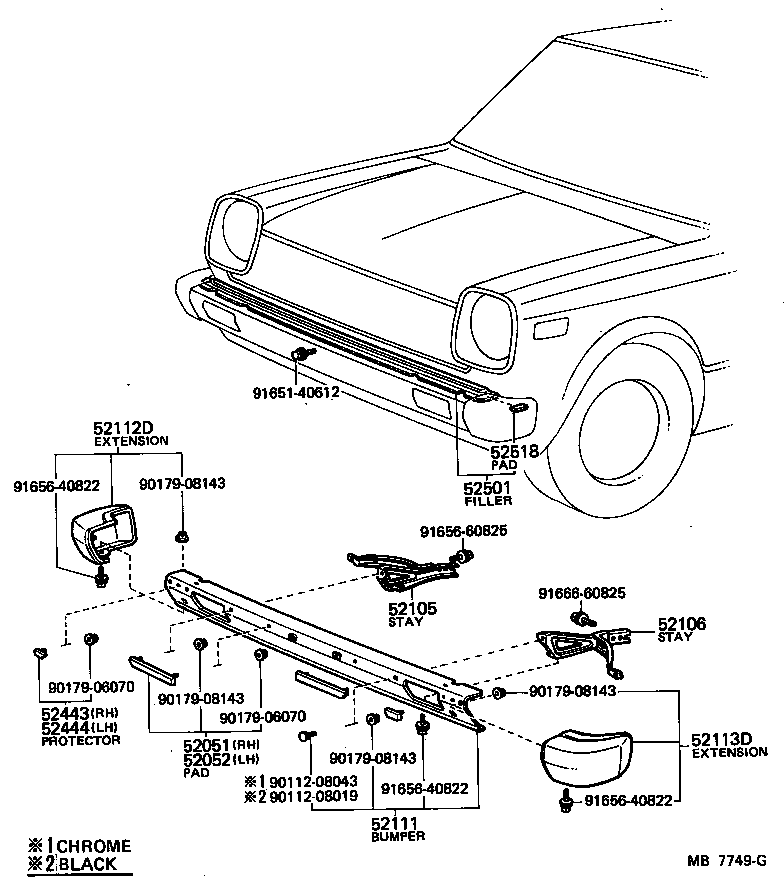 52116-10040 SUPPORT, FRONT BUMPER SIDE, LH product image