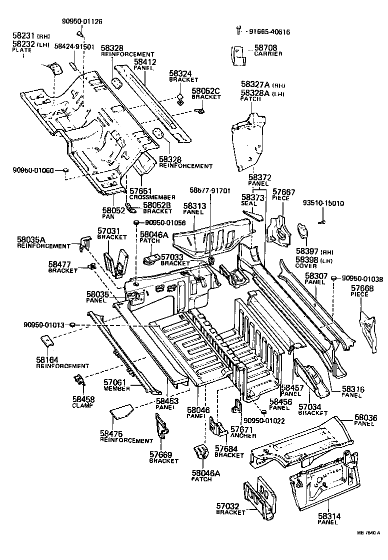 58398-91701 COVER, LOWER BACK, OUTER LH product image