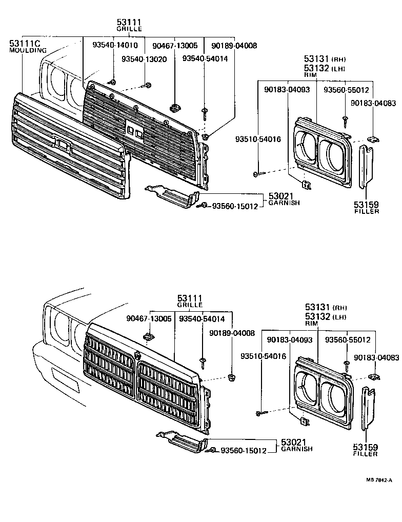 53100-39015 GRILLE, RADIATOR product image