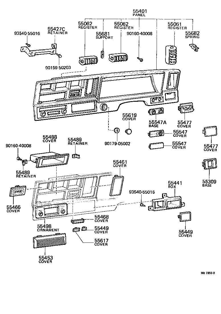 55404-30280 PANEL SUB-ASSY, INSTRUMENT CLUSTER FINISH product image