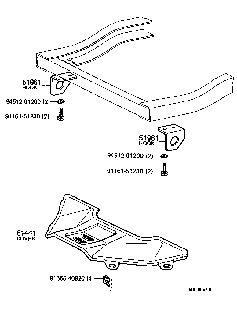 51405-35010 COVER, ENGINE UNDER, NO.1 product image