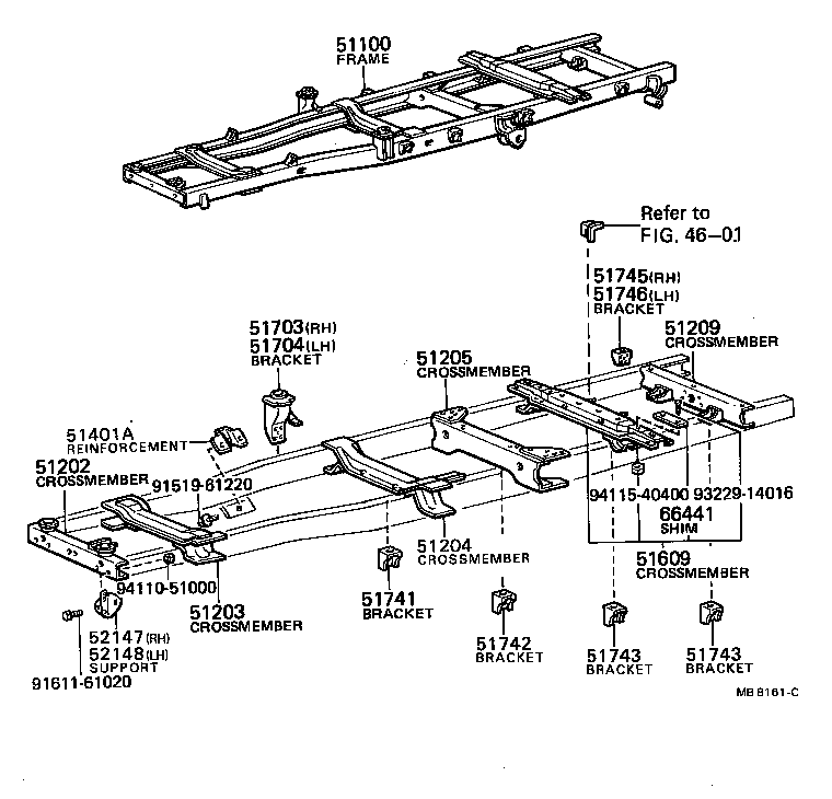 51001-28130 FRAME ASSY product image
